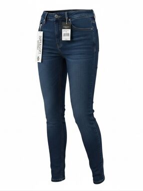 BAMBOO SuperSoft Skinny Jeans - Dark Blue 3/4